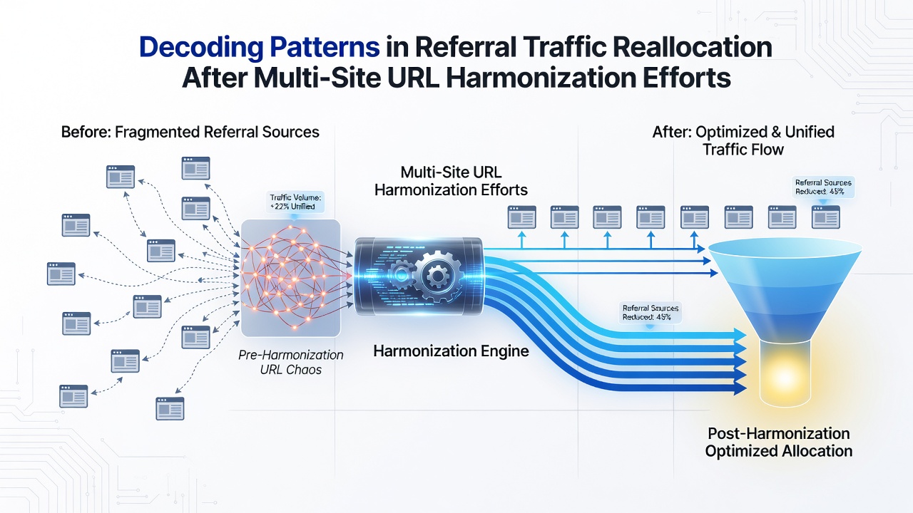 Graph showing referral source distribution changes post harmonization